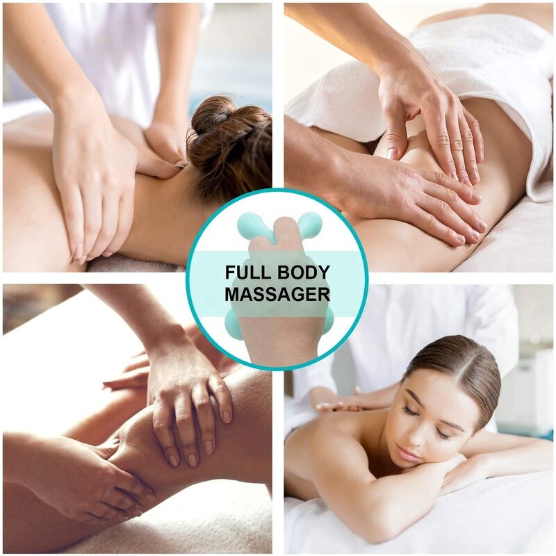 Four Point Massage Tool - Small Mini Deep Tissue Handheld Back Neck Arm Shoulder Leg Massager