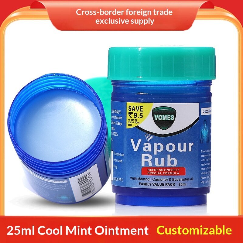 Vapour Rub Gel - 25g Refreshing Universal Cooling Massage Cream Menthol Mint Balm