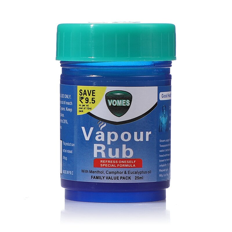 Vapour Rub Gel - 25g Refreshing Universal Cooling Massage Cream Menthol Mint Balm
