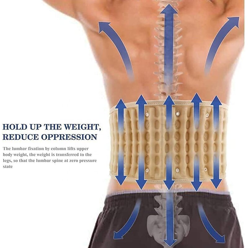 Lumbar Waist Support - Best Quality Inflatable Lower Back Traction Premium Decompression Belt