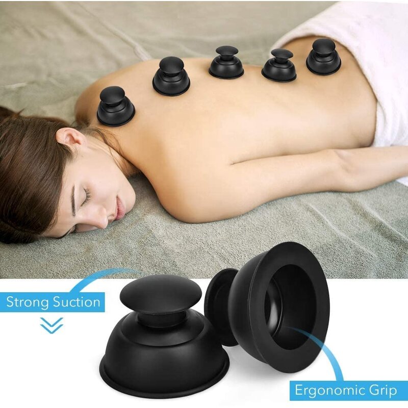 Silicone Cupping Therapy Cup - Professional Vacuum Anti Cellulite Suction Body Massage Cup