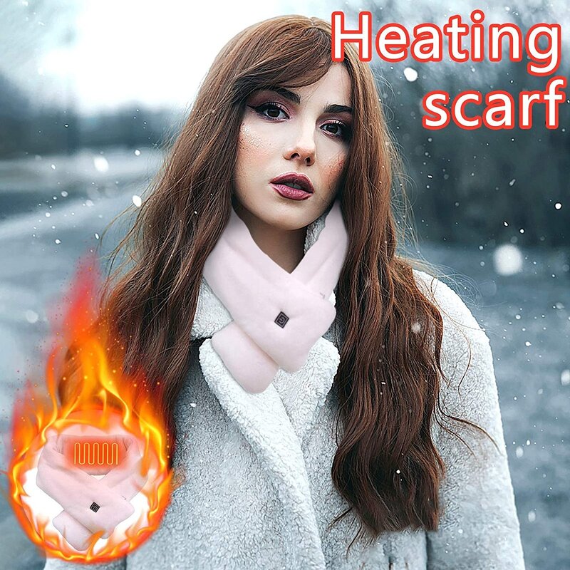 USB Electric Scarf - Anti-Cold Washable DuPont Cotton 3-Temperature Adjustable Neck Pain Relief