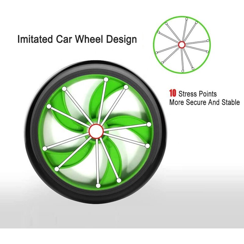 Abdominal Exercise Roller - Home Gym Fitness Abs Workout Core Strength Muscle Training Wheel