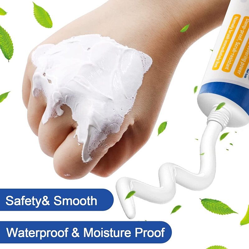 Universal Caulk Sealer - Waterproof Self-Adhesive Hole Filler Drywall Patch with Scraper