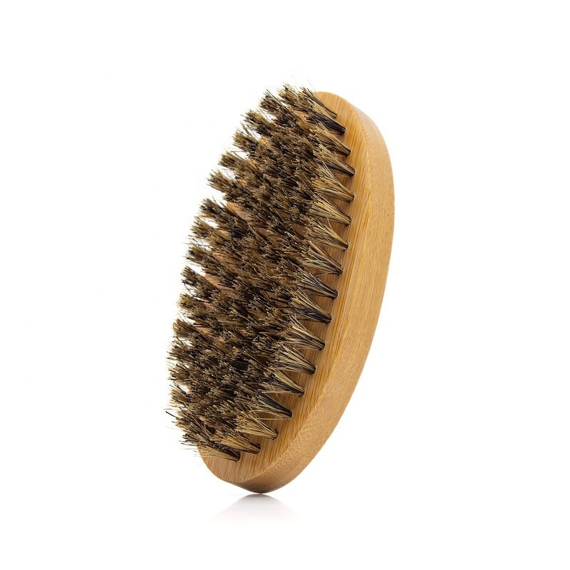 Beard Care Brush - 100% Natural Premium Wood Boar Bristle Mustache Comb Grooming Tool