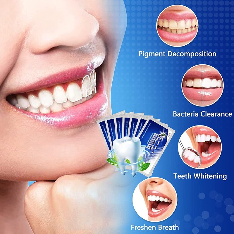 Teeth Whitening Strips - Hot Selling 6% HP Natural Mint Advanced Stain Removal Oral Care