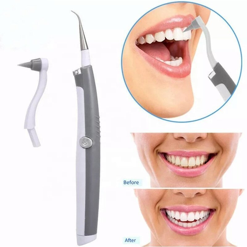 Sonic Dental Cleaner - Oral Care Electric Teeth Whitening Tartar Stains Remover With LED Light