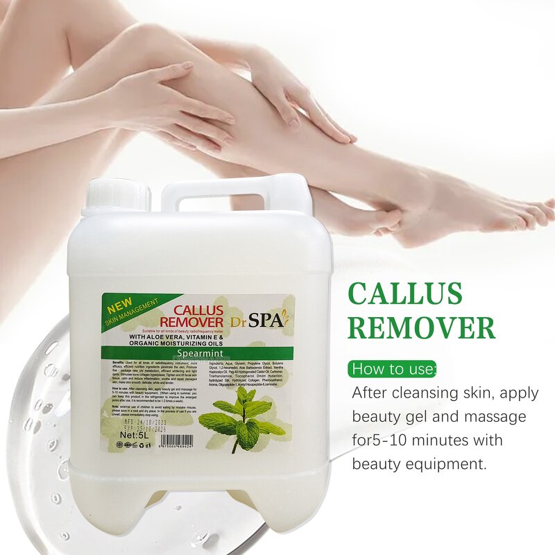 Body Foot Exfoliating Gel - Herbal Ingredients Mild Dead Skin Softening Calluses Peeling Clean Skin