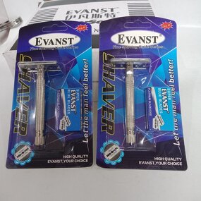 Double Edge Safety Razor - 2022 New Arrival Metal Butterfly Open with 5pcs Blade Refills