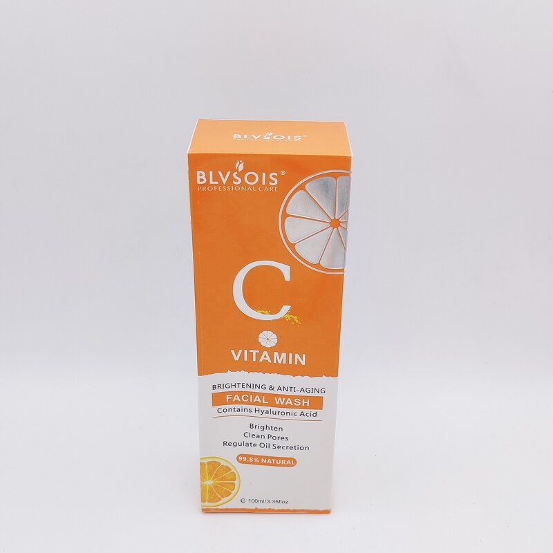 Vitamin C Facial Wash - Natural Brightening Pore Cleaning Oil Control Hyaluronic Acid Face Cleanser