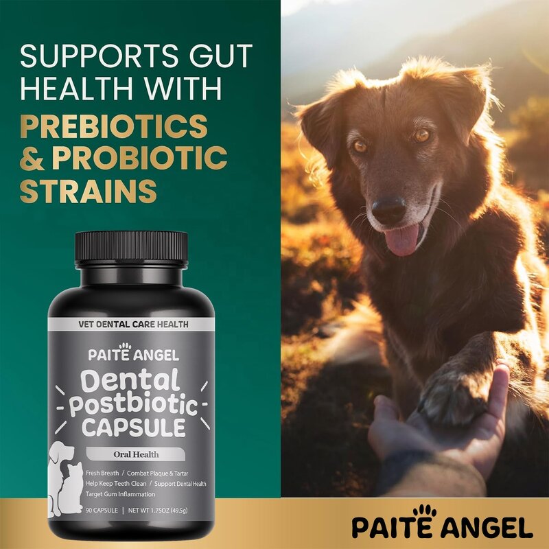 Dental Supplement Capsules - Manufacturer - Premium Postbiotic Prebiotic Oral Immunity Dogs