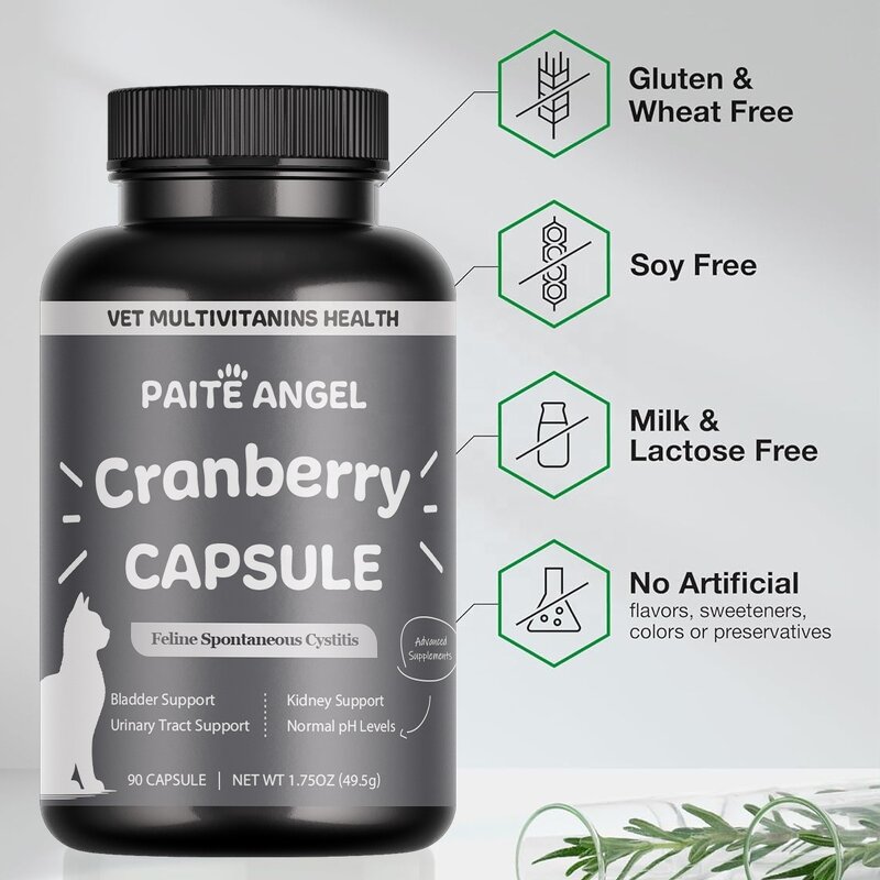 Feline Cranberry Capsule - Manufacturer - Custom Bladder Kidney Urinary Tract Stress Relief
