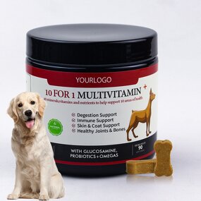 Dog Multivitamin Supplement - Manufacturer - 10 in 1 Vitamins Minerals Glucosamine Coq10 Wholesale