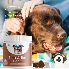 Dog Flea Tick Chewable - Manufacturer - Natural Control Treatment Prevention Immune Support