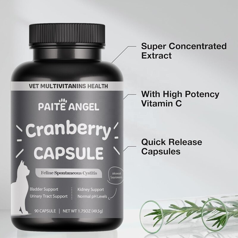 Feline Cranberry Capsule - Manufacturer - Custom Bladder Kidney Urinary Tract Stress Relief