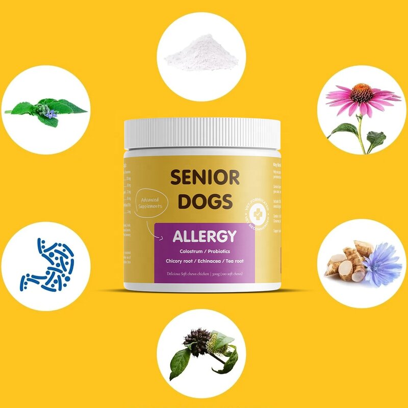 Anti Allergy Itch Supplement - Manufacturer - Private Label Strengthens Immune System Pet