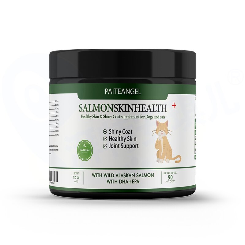 Dog Omega Treats Chews - Manufacturer - Natural Skin Coat Allergy Itch Joint Heart Salmon Oil