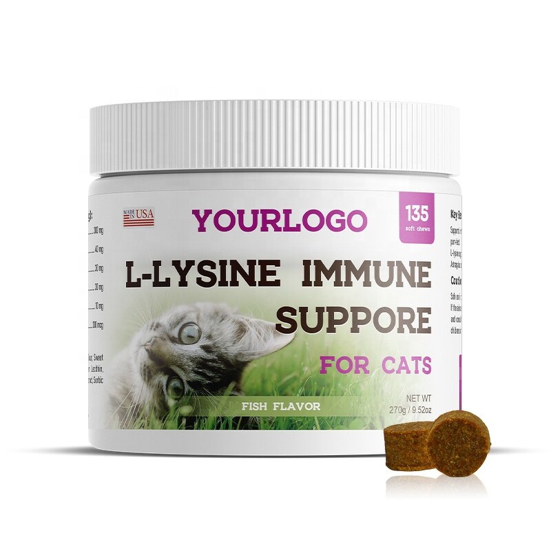 Cat Allergy Supplement - Manufacturer - OEM L-Lysine Immune Respiratory Support Chews