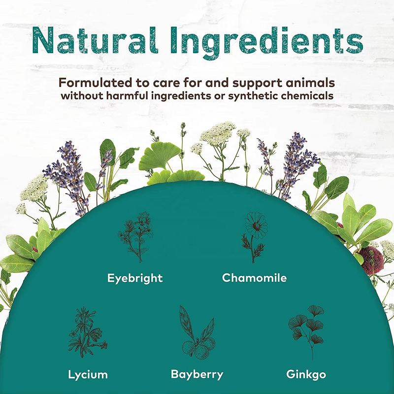 Vital Eye Supplement - Manufacturer - Organic Herbal Liquid Vision Support Pet Health Care