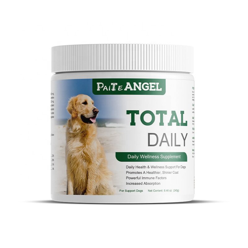 Dog Total Supplement - Manufacturer - Daily Health Wellness Probiotics Omega 3 Nutrition