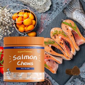 Salmon Oil Soft Chew - Manufacturer - Private Label Nourish Strengthen Pet Fur Organic