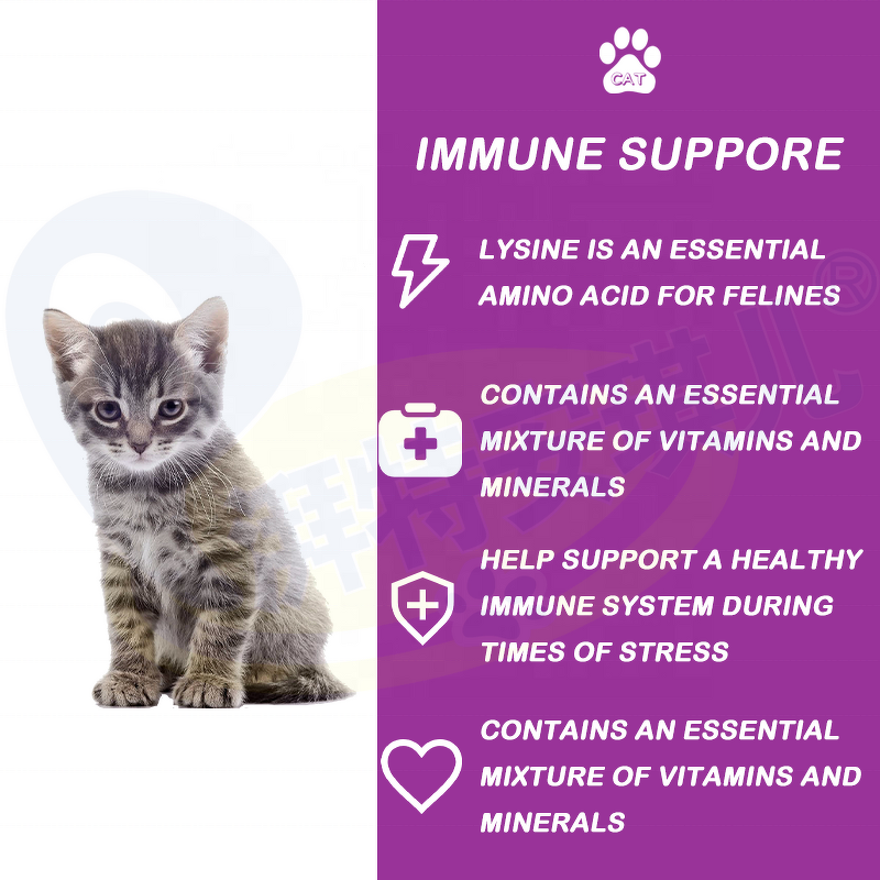 Cat Allergy Supplement - Manufacturer - OEM L-Lysine Immune Respiratory Support Chews