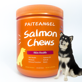 Dog Skin Coat Chew - Manufacturer - Custom Brand ODM Salmon Oil Soft Smooth Pet Supplement