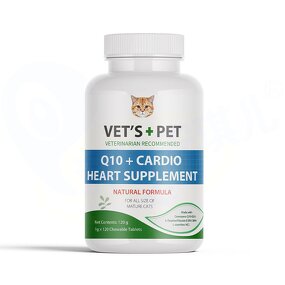 Cat Heart Supplement - Manufacturer - AlaskOmega Fish Oil Q-10 Cardio Salmon Flavored Tablet