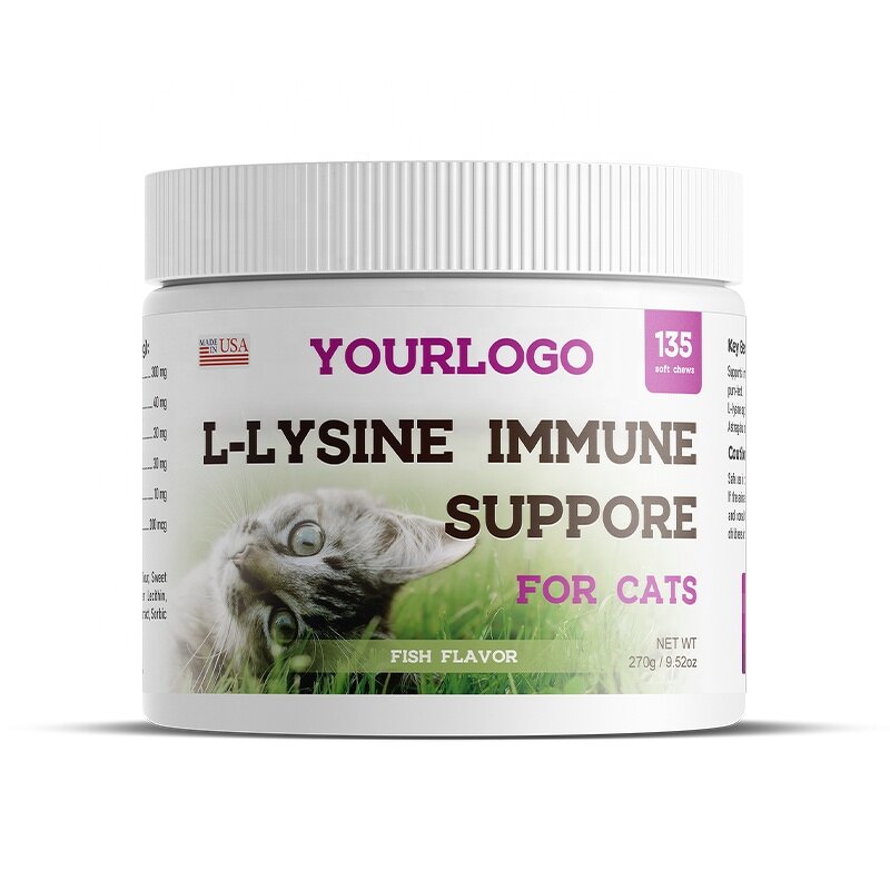 Cat Allergy Supplement - Manufacturer - OEM L-Lysine Immune Respiratory Support Chews