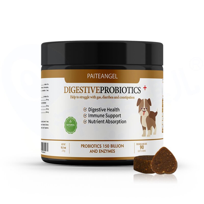 Dog Probiotic Soft Chews - Manufacturer - Wholesale Custom Six Strains 270g 300g 360g Treats