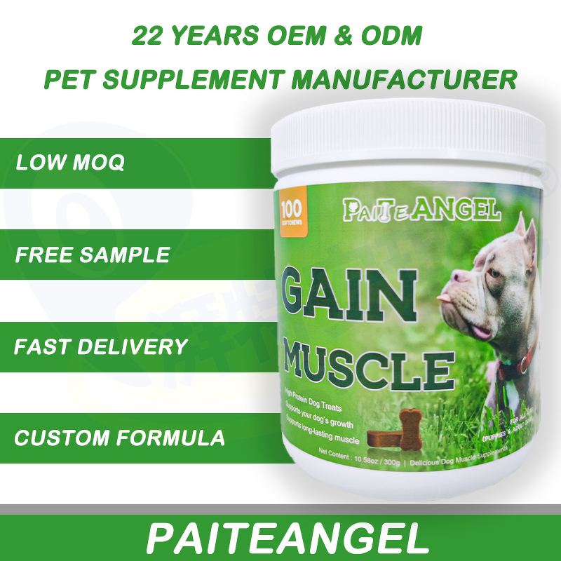 Dog Muscle Builder Chew - Manufacturer - OEM High Protein Weightgain High Calorie Bullymax