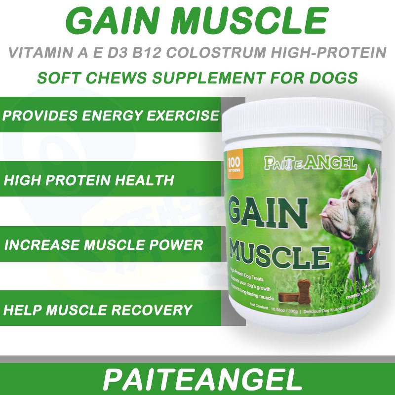Dog Muscle Builder Chew - Manufacturer - OEM High Protein Weightgain High Calorie Bullymax