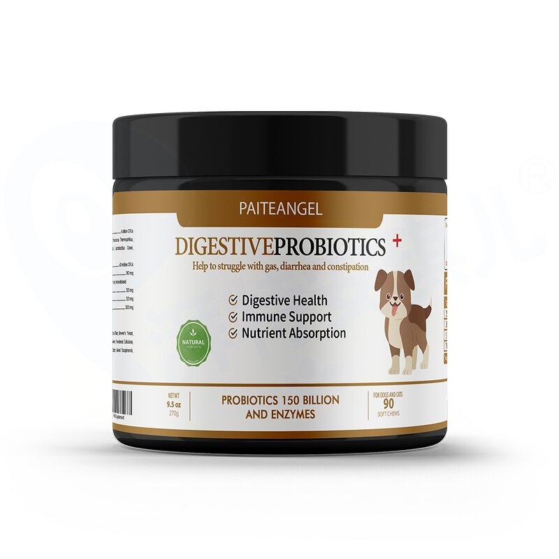 Dog Probiotic Soft Chews - Manufacturer - Wholesale Custom Six Strains 270g 300g 360g Treats