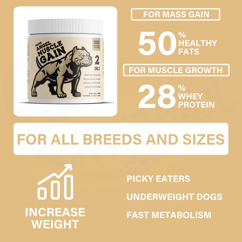 Dog Muscle Gain Tablets - Manufacturer - OEM&ODM High Protein Natural Healthy Weight Gain