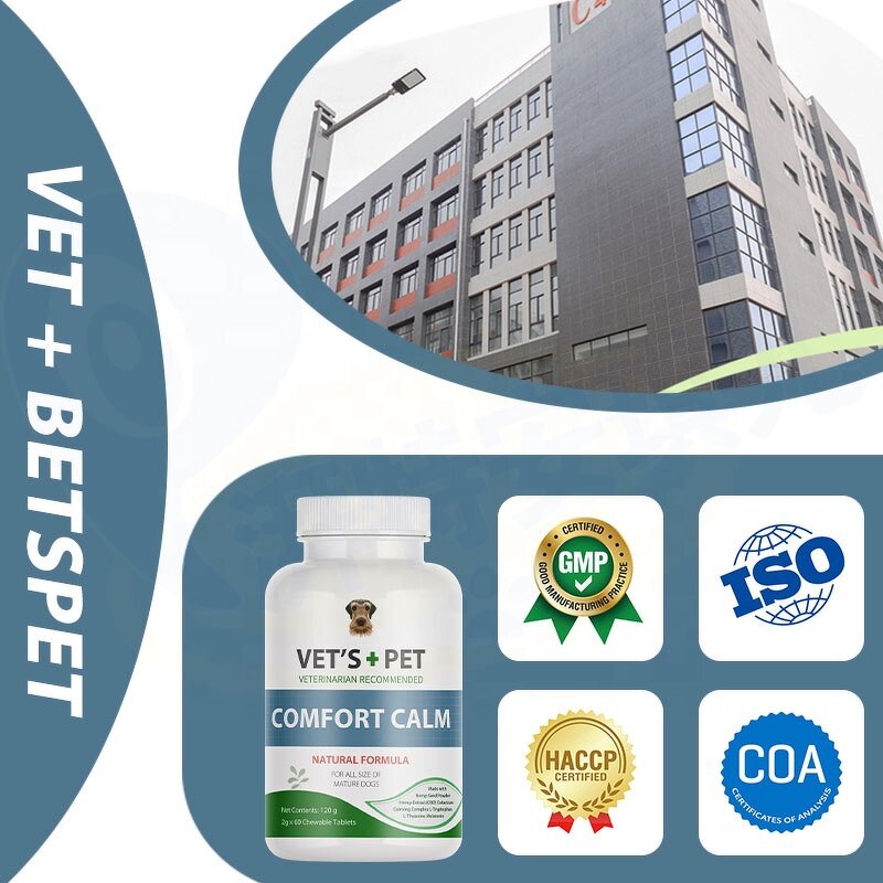 Dog Calming Treats - Manufacturer - Private Label Anxiety Pain Relief Chews Tablets Calm