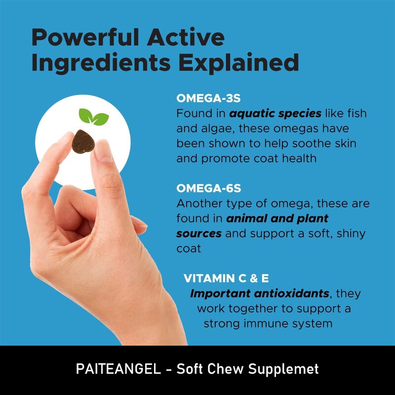 Omega Bites Soft Chews - Manufacturer - Omega 3 Fish Oil Skin Joint Fur Health Salmon Oil