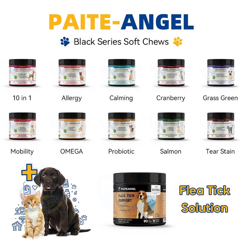 Probiotic Soft Chews - Manufacturer - Wholesale Private Label Grass Green for Dogs Cats