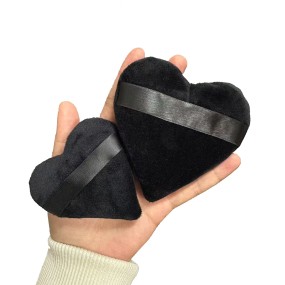 Makeup Powder Puffs Factory - Low MOQ Heart Shape Custom Logo