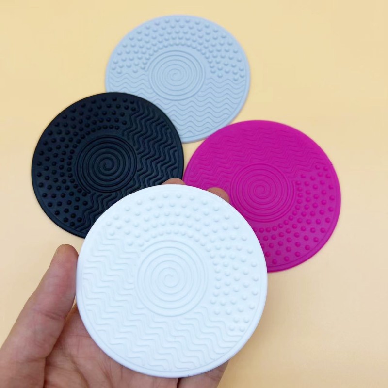 Makeup Brush Mat Supplier - 8cm Multi Color Cleaning Pad