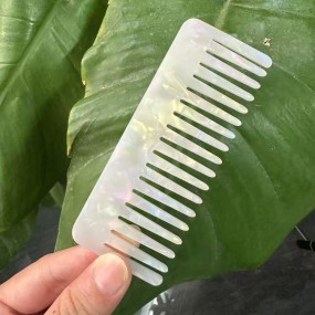 Hair Comb Factory - Pink Acetic Acid Hot Comb Wide Tooth
