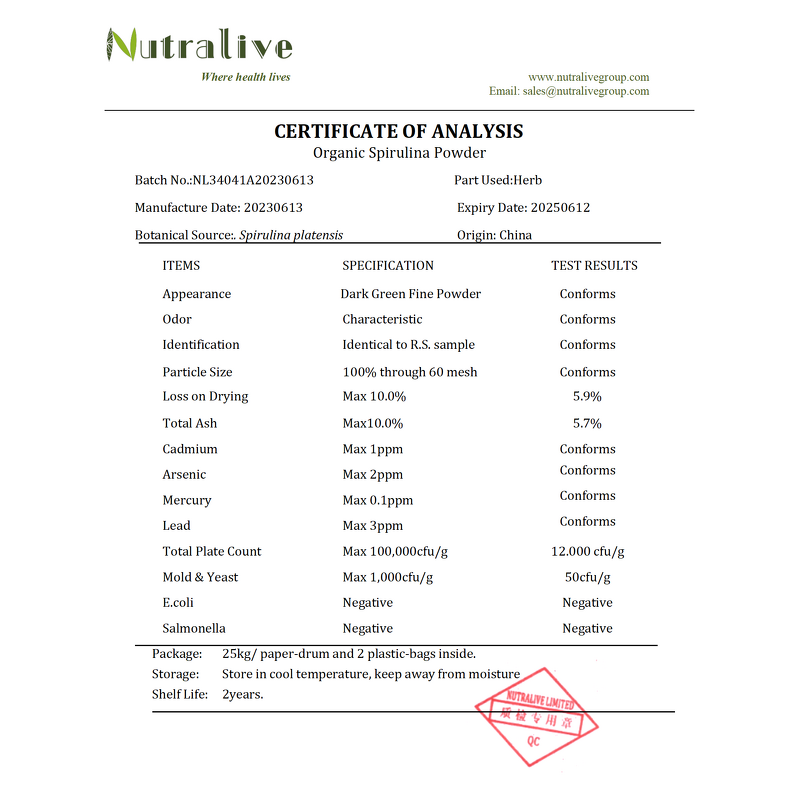 Spirulina Powder Manufacturer - 100% Pure Organic & ISO HALAL