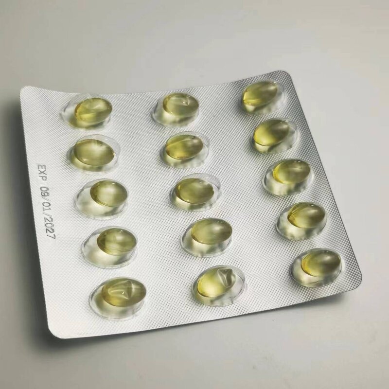 Cod Liver Oil Softgel - Manufacturer - GMP OEM ODM 500mg Oval Vitamin D3 Capsule