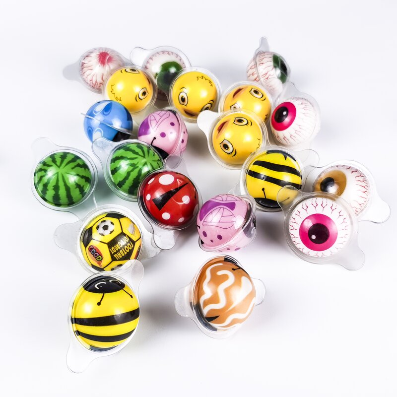 4D Gummy Eyeballs - Manufacturer - Hot Selling Fruit Jam Filled Bonbon Jelly Gummy Ball