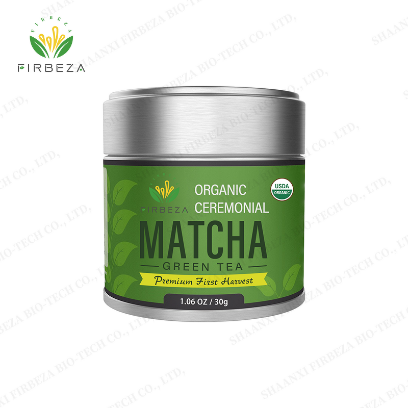 Matcha Powder - Manufacturer - Organic 30g Tin Can Bulk Ceremonial Grade Green Tea Powder