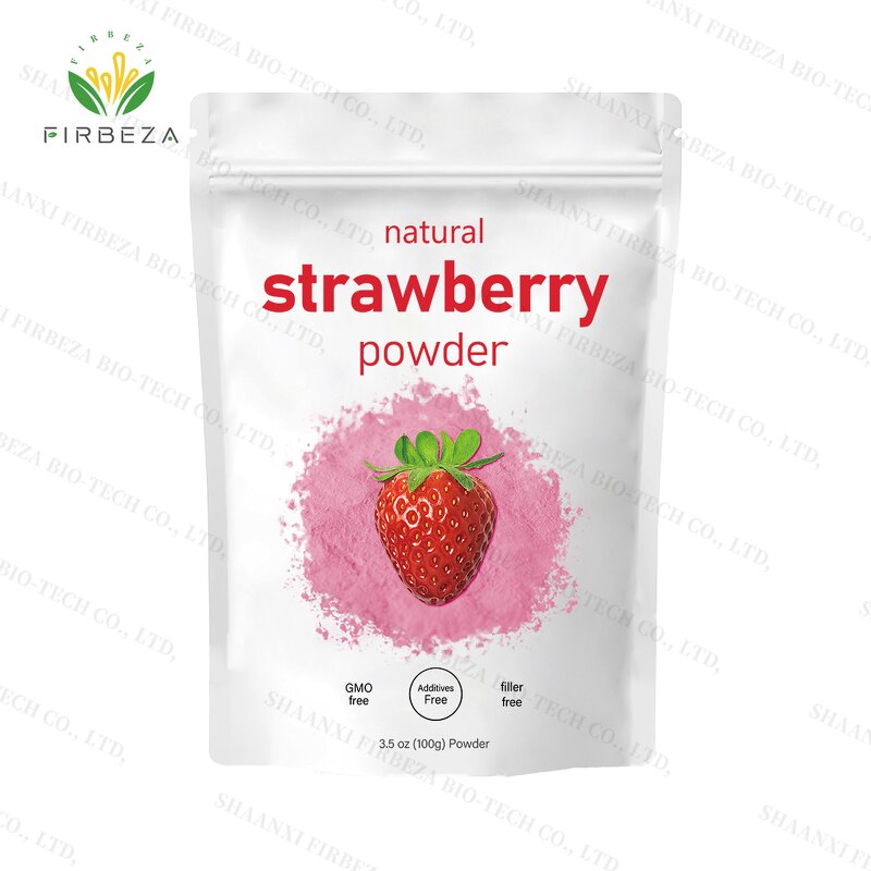 Strawberry Powder - Manufacturer - Bulk Natural Organic Strawberry Juice Extract Powder