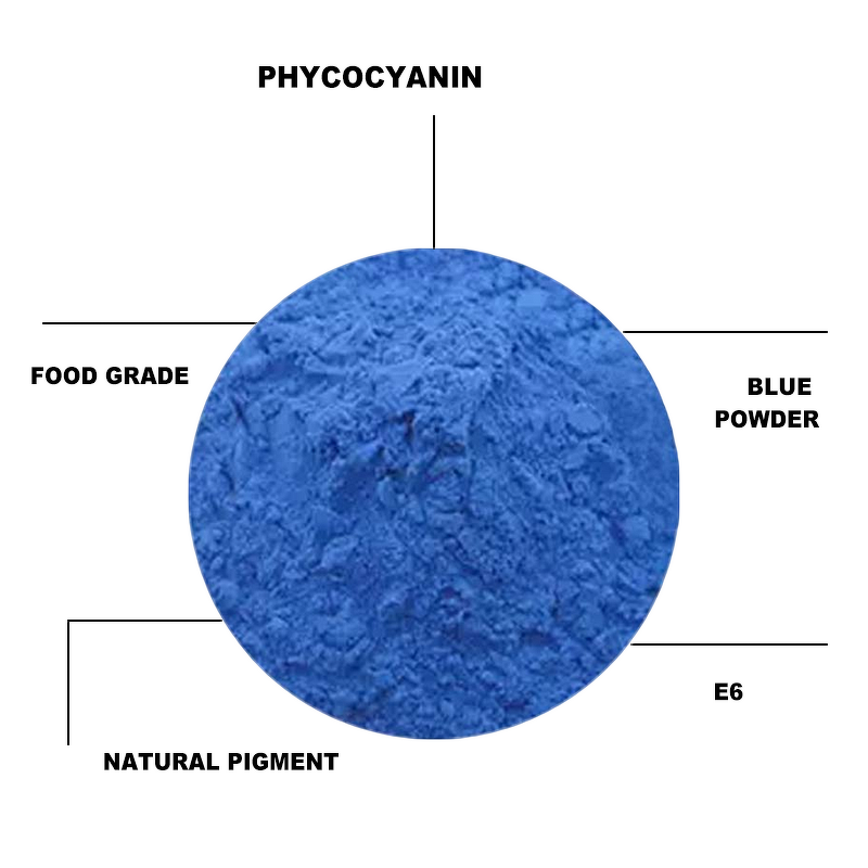 Phycocyanin Powder - Manufacturer - Factory Price Food Grade E6 Blue Spirulina Extract