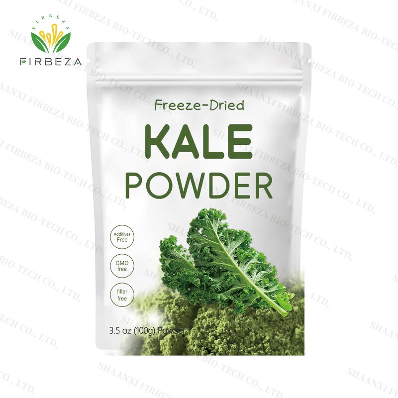 Kale Powder - Manufacturer - Freeze Dried Bulk Pure Organic Kale Extract Powder