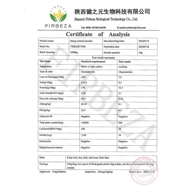 Hemp Seed Protein - Manufacturer - 100% Organic Wholesale High Quality Hemp Extract