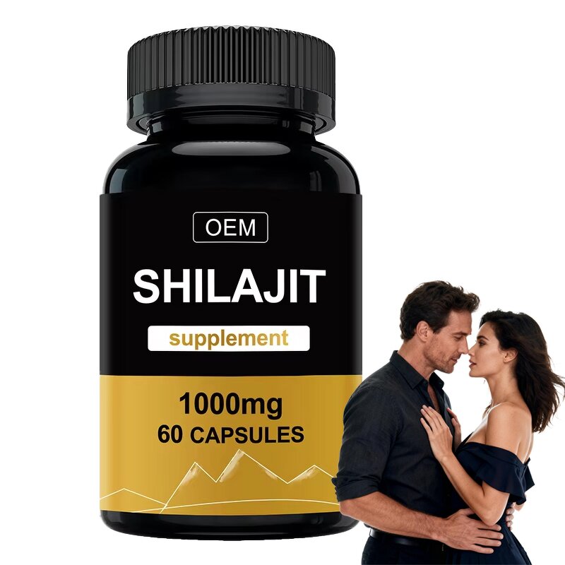 Shilajit Resin Capsules - Manufacturer - Himalayan Extract 120 Capsules OEM Dietary Supplement