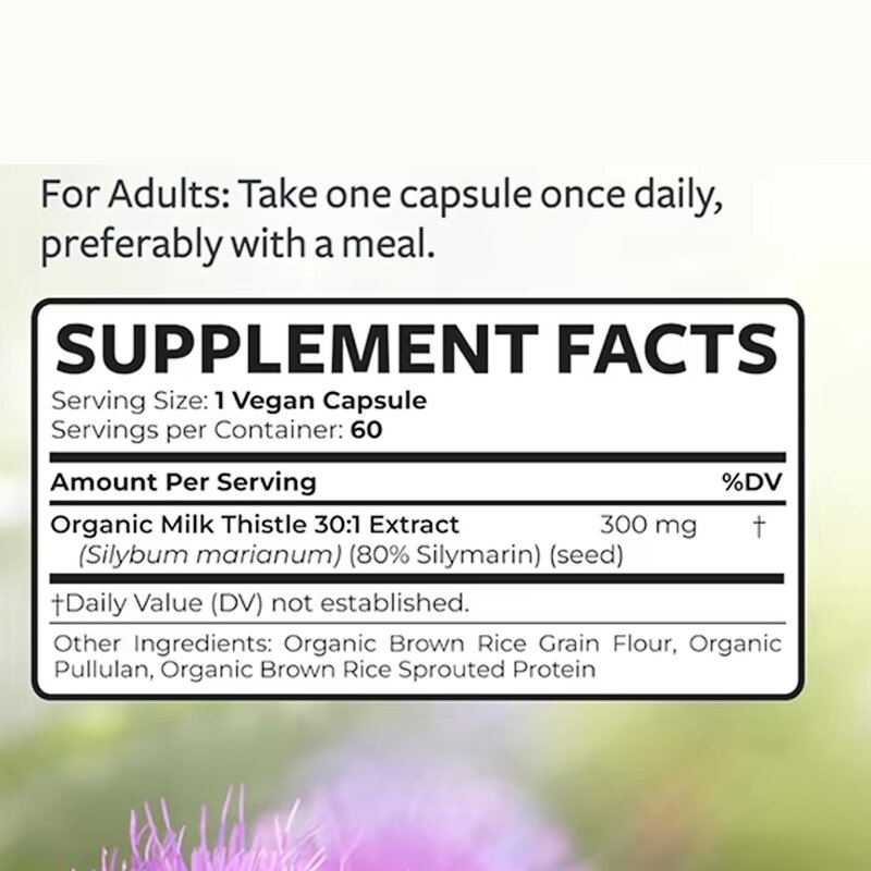 Milk Thistle Softgel - Manufacturer - Artichoke Dandelion Extract 100 Capsules OEM/ODM
